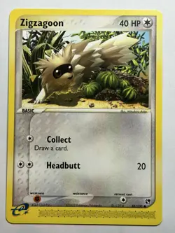 Zigzagoon Sandstorm 85/100 Pokemon card LP-NM - Image 1