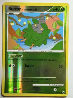 Burmy Plant Cloak Reverse Holo Arceus 56/99 MP-LP Pokemon Card - Image 1