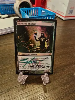 Deathrite Shaman Foil, Return to Ravnica, Signed, MtG - Image 1