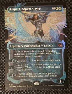 Elspeth, Storm Slayer (Showcase) NM Foil - Tarkir: Dragonstorm - Image 1