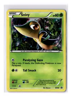 Snivy - BW06 Black & White Black Star Promo Card Holo - LP - POKEMON TCG - Image 1