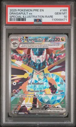 Pokemon Dragapult Ex Prismatic Evolutions Special Illustration Rare #165 PSA10 - Image 1