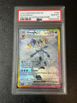 💎 POKEMON PRE EN-PRISMATIC EVOLUTIONS 150/131 GLACEON EX SIR PSA 10 - Image 1