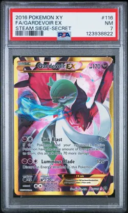 GARDEVOIR EX 116/114 SECRET STEAM SIEGE POKEMON PSA 7 - Image 1
