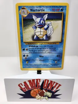 Pokemon Wartortle 42/102 Base Set Uncommon Unlimited MP - Image 1
