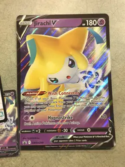 Pokemon TCG SWSH Jirachi V jumbo Black Star Promo SWSH299 Promo English x - Image 1