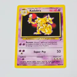 Pokemon Kadabra Base Set 2 46/130 WOTC 2000 Uncommon TCG Card Ken Sugimori - Image 1