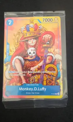 Monkey D Luffy 2024 Convention Promo P-043 One Piece English Still Sealed - Image 1