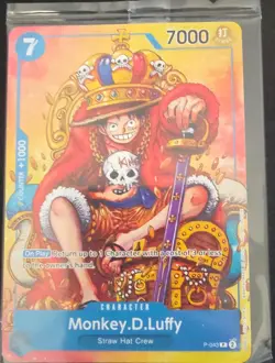 Monkey D Luffy 2024 Convention Promo P-043 One Piece English Still Sealed - Image 2