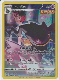 Banette - TG07/TG30 - Lost Origin - Trainer Gallery - NM - Pokemon TCG NM - Image 1