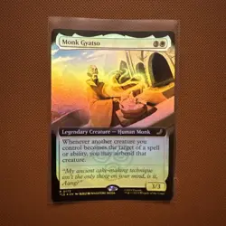 Monk Gyatso 0173 TLE Foil Extended Art MTG Avatar The Last Airbender NM/M - Image 1