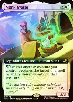 Monk Gyatso Foil Extended Art Avatar: The Last Airbender NM MTG - Image 1
