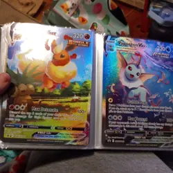 2 Big Card Binders Pokemon Lot Mostly Celebrations jolt flare vap pren collect - Image 1