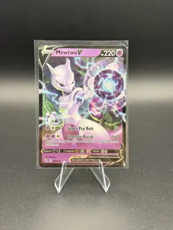 Pokemon Go Mewtwo v Ultra Rare Holo TCG Card 30/78 - Image 1