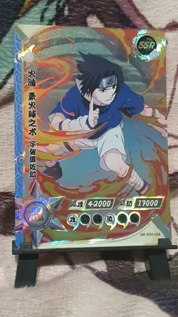NARUTO TCG SSR SASUKE UCHIHA ANIME CARD - Image 1