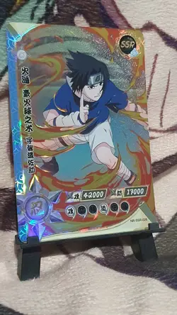 NARUTO TCG SSR SASUKE UCHIHA ANIME CARD - Image 2