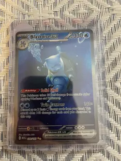 Pokemon TCG Blastoise EX 200/165 English Special Illustration Rare Card Holo NM - Image 1