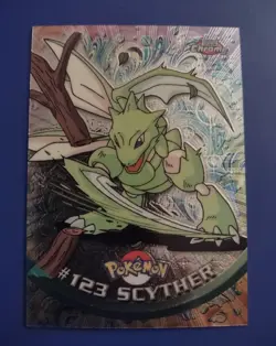 Scyther #123 Topps Chrome 2000 - Series 2 - NM/M Vintage Pokemon Card - Image 1