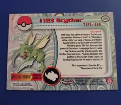 Scyther #123 Topps Chrome 2000 - Series 2 - NM/M Vintage Pokemon Card - Image 3
