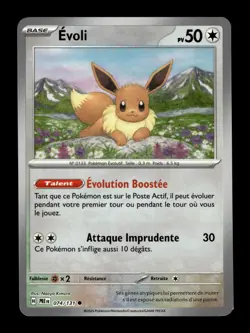 Carte Pokemon Evoli POKEBALL 074/131 Evolutions Prismatiques Francais - Image 1