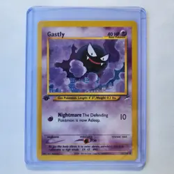 Gastly 65/105 Pokemon TCG 1st Edition Neo Destiny NM Vintage 2002 Card - Image 1
