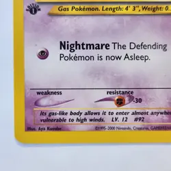 Gastly 65/105 Pokemon TCG 1st Edition Neo Destiny NM Vintage 2002 Card - Image 5
