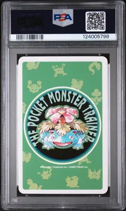 1996 POKEMON GREEN VERSION PLAYING CARDS 4 OF CLUBS #006 CHARIZARD PSA 10 - Image 2