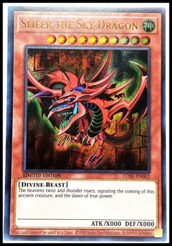 YuGiOh Legendary Collection 1 Card LC01-EN002 UR Slifer the Sky Dragon - Image 1