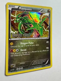 Rayquaza 11/20 Stamped Holo Rare - Pokemon Black & White Dragon Vault LP *BTX - Image 1