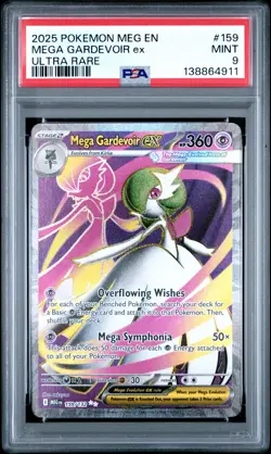 2025 POKEMON MEG EN-MEGA EVOLUTION ULTRA RARE #159 MEGA GARDEVOIR EX PSA 9 - Image 1