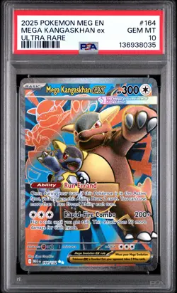 2025 POKEMON MEG EN-MEGA EVOLUTION ULTRA RARE #164 MEGA KANGASKHAN EX PSA 10 - Image 1