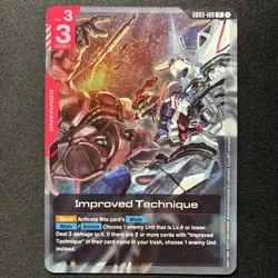Improved Technique Gundam Card Game . Steel Requiem Rare . GD03-109 - Image 1