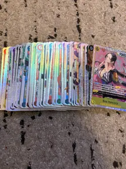 One Piece TCG LOT OF 55 SR Foil Cards English One Piece Lot - Image 1