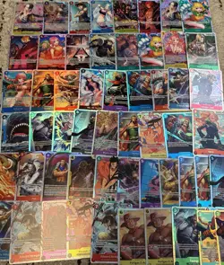One Piece TCG LOT OF 55 SR Foil Cards English One Piece Lot - Image 2