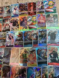 One Piece TCG LOT OF 55 SR Foil Cards English One Piece Lot - Image 4
