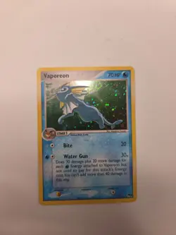 Vaporeon 6/17 POP Series 3 Promo Pokemon Card Holo Foil Rare - Image 1