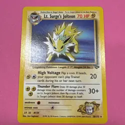 Pokemon Card - Lt. Surge's Jolteon Gym Challenge 28/132 Rare Non Holo - Image 1