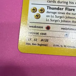 Pokemon Card - Lt. Surge's Jolteon Gym Challenge 28/132 Rare Non Holo - Image 5