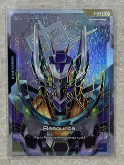 GUNDAM CARD GAME RESOURCE CARD - ENGLISH GFreD R-025 C++ FOIL - GD03 STEEL R - Image 1