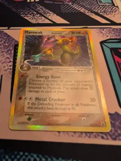 Marowak 10/113 EX Delta Species Reverse Holo Holo Rare Stamp LP Pokemon TCG - Image 1