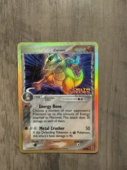 Pokemon TCG Marowak Reverse Holo Delta Species Stamped 10/113 - Image 1