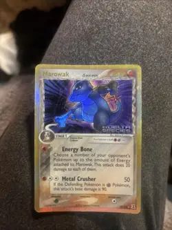 Pokemon Marowak EX Delta Species 10/113 Reverse Holo English 2005 - Image 1