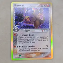 Pokemon Marowak EX Delta Species 10/113 Reverse Holo English 2005 MP - Image 1
