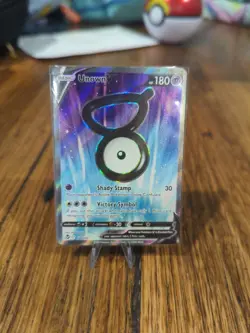 Pokemon TCG Unown V Silver Tempest 176/195 Holo Ultra Rare - Image 1