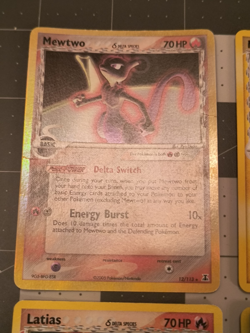 Delta Species Pokemon Cards DAMAGED / Flawed: Mewtwo, Deoxys, Latias, Typhlosion - Image 2