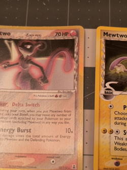Delta Species Pokemon Cards DAMAGED / Flawed: Mewtwo, Deoxys, Latias, Typhlosion - Image 4