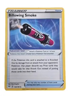 New: 2020 Pokemon TCG Billowing Smoke 158 Darkness Ablaze Regular Uncommon - Image 1