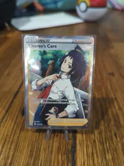 Pokemon TCG Cheren's Care Sword & Shield Mfg: Brilliant Stars 168/172 Holo Ultra - Image 1