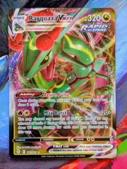 Pokemon TCG Rayquaza VMAX Evolving Skies 111/203 Holo Ultra Rare NM - Image 1