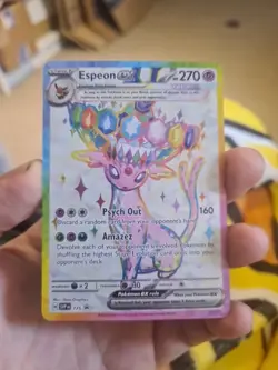 Pokemon TCG Espeon Ex SVP 175 Black Star Promo Prismatic Figure Collection - Image 1